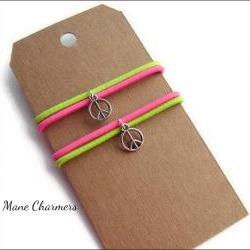 Mane Charmers - Peace - Set of 2 - Elastic Hair Ties 